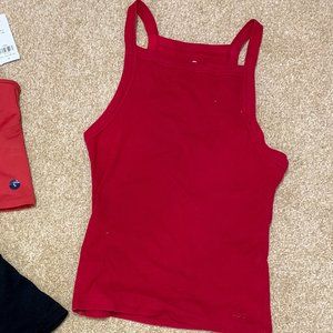 Hollister halter red tank top